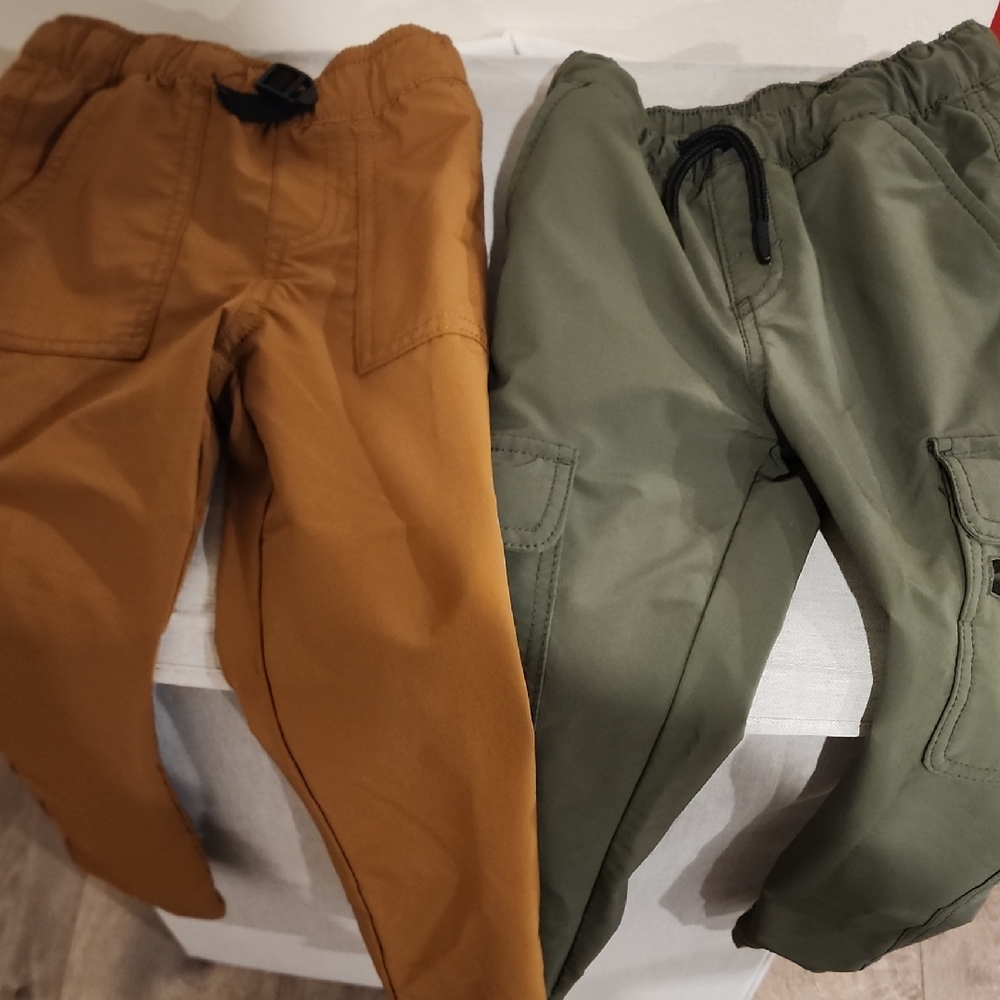 Cat & Jack Kids Joggers - Green and Brown